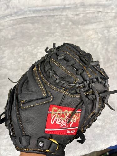 Black Rawlings Renegade RH Catcher's Baseball Glove 31.5" (Used)