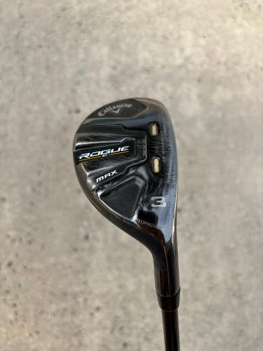 Men's Callaway Rogue ST max Right Handed Hybrid Regular Flex 3H Graphite Shaft (Used)