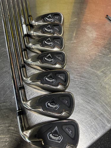 Men's Callaway Fusion Wide Sole Right Handed Iron Set Uniflex (Used)