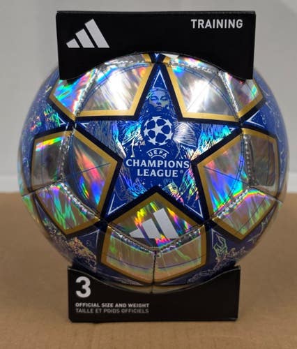 NEW Adidas UCL Training 25/26 League Stage Foil Soccer Ball - Size 3