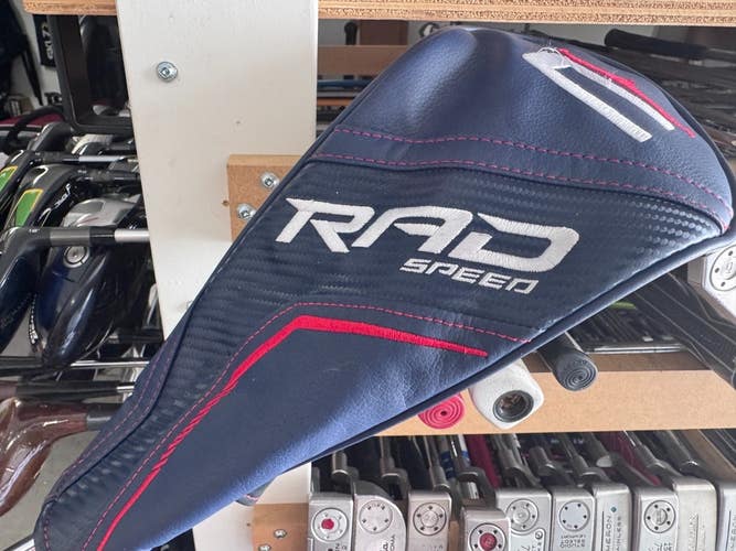Cobra Rad Speed Black and White Red Stripe Driver Head Cover 0309