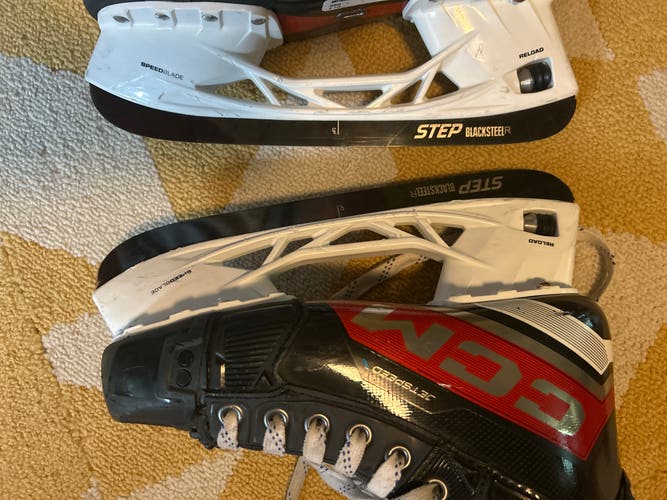 CCM Custom MIC JetSpeed FT6 Pro Hockey Skates Regular Width NCAA Pro Stock Size 4.5 Reload