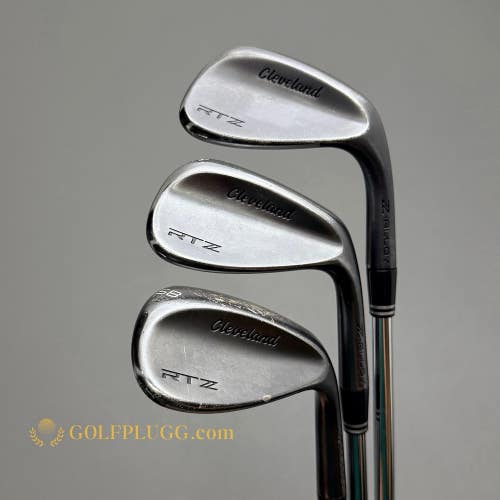 50,54,58 Wedge Set- Cleveland RTZ / Dynamic Gold Tour Issue Steel, Stiff (3456)