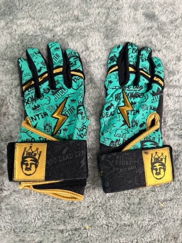 Green Large Bruce Bolt Batting Gloves (Used)