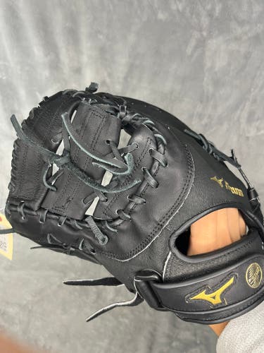 Black Mizuno PowerClose LH First Base Baseball Glove 10" (Used)
