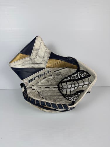 Used Regular True Catalyst Px3 Goalie Glove - White/Navy/Gold