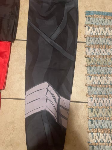 Black Senior XL Athletic Knit Socks (New) Black panther specialty socks