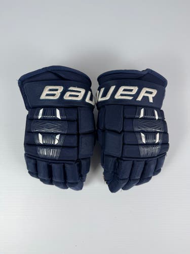 Used 14" Bauer Pro Series Hockey Gloves - Navy