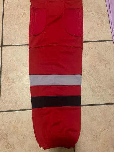 Red Senior XL Athletic Knit Socks (New)