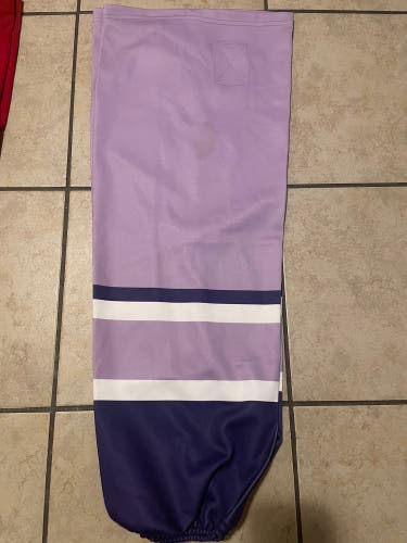 Purple Senior XL Athletic Knit Socks (New)