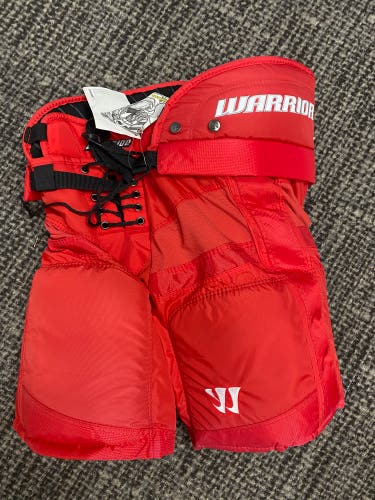 Red Junior Large Warrior Bonafide Hockey Pants (New)