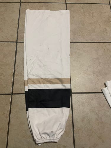 White Senior XL Athletic Knit Socks Pro Stock (Used)