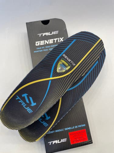 Used TRUE Genetix Hockey Footbeds, Insoles Size 10-11.75 Mid-High Arch