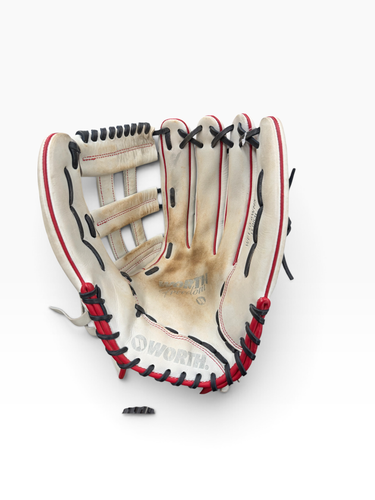 Used Worth WF150-6WNS BB/SB Glove RH Throw Red And White 15" 11835-S000212443