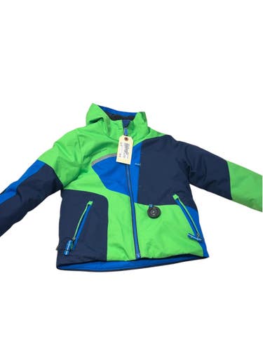 Used Obermeyer Outerwear Heavy Jacket Y Green And Royal Blue SM 11835-S000212262