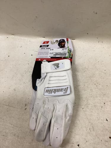 Used Franklin BB/SB Batting Gloves White SM 11725-S000506423