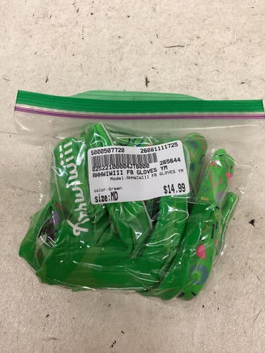 Used AHHWIWIII FB GLOVES YM FB Gloves Green MD 11725-S000507720