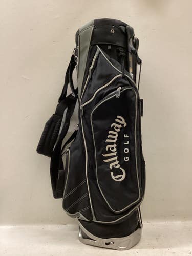 Used Callaway IZZO Mens Stand Bag Black And Grey 11725-S000506365