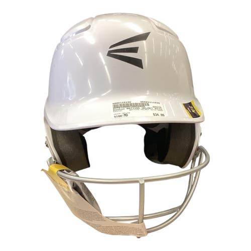 Used Easton BATTING HELMET WITH MASK Batting Helmet w/Mask White MD 11846-S000110148