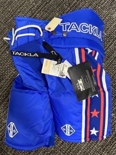 Blue Junior Large Tackla Pro Light Hockey Pants (New)