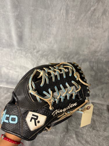 Black Rico RH Outfield Baseball Glove 11.5" (Used)