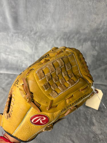 Brown Rawlings Signature Series RH Pitcher's Baseball Glove 12.5" (Used)