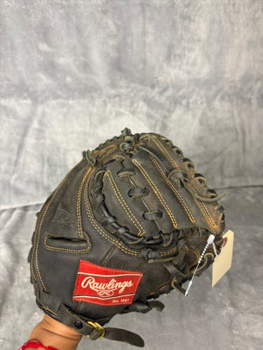 Black Rawlings Renegade RH Catcher's Baseball Glove 31.5" (Used)