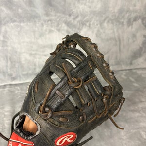Black Rawlings Premium Series RH First Base Baseball Glove 12.5" (Used)