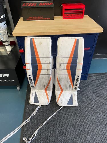 Pro Stock Jack Lafontaine Bauer Supreme Goalie Leg Pads