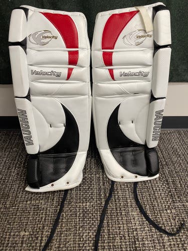 Intermediate 31" Vaughn Velocity 2 7070 Hockey Goalie Leg Pads (New)