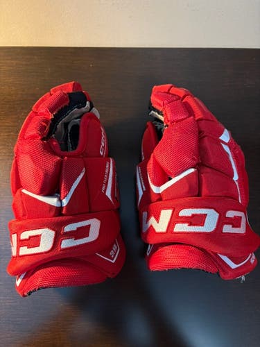 CCM JetSpeed FTW Women's Hockey Gloves – 12" – Red (Used)