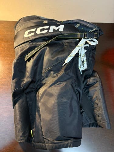 CCM Tacks Vector Premier Hockey Pants – Junior Medium – Black (Used)