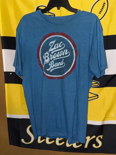Lucky Justice Goods 2013 Zac Brown Band Tour Country T Shirt Music Size XL Mens