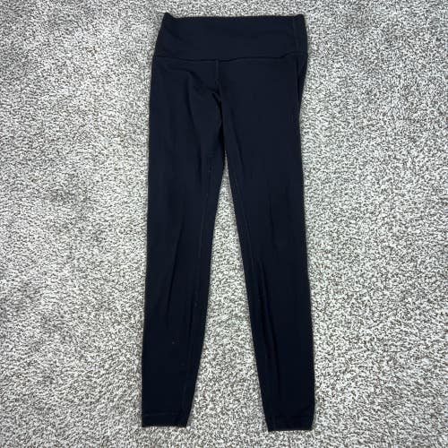 Lululemon Pants Womens 8 Black Ankle Leggings Yoga Gym Workout Athletic Sport