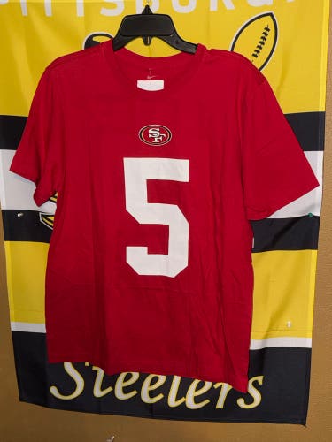 Nike NFL Football San Francisco 49ers Trey Lance Graphic T Shirt Men’s Size Medium