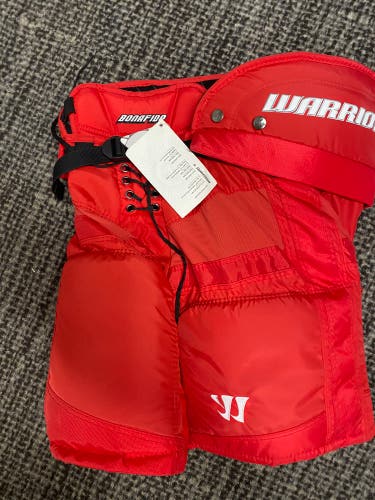 Red Junior Medium Warrior Bonafide Hockey Pants (New)