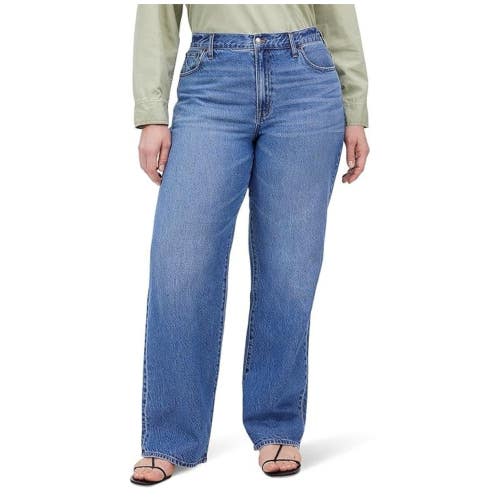 Madewell Perfect Vintage Jeans Women's 27 Blue Denim High Rise Wide Leg GBO3477