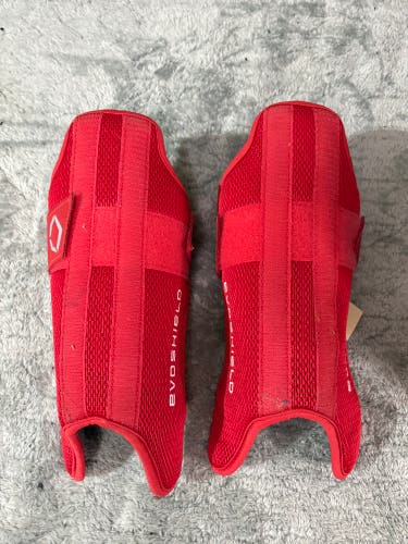 Red Youth EvoShield Catcher's Leg Guard Inserts (Used)