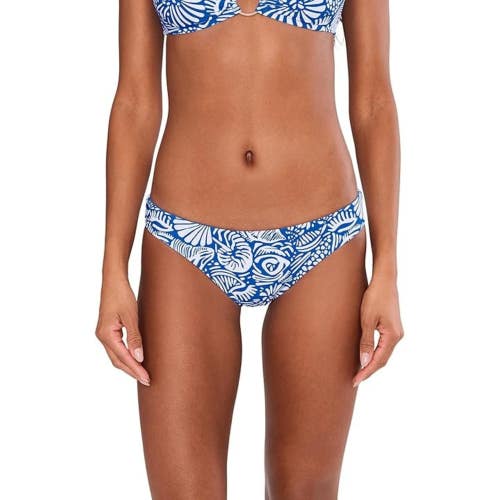 Seafolly C Shells Bikini Bottom Women's 10 Sapphire Reversible Swimwear GBO3618