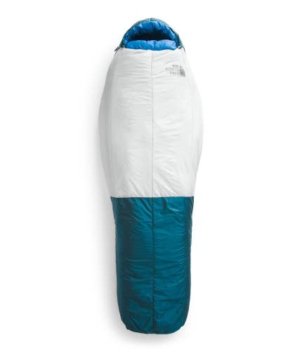 The North Face Cats Meow Sleeping Bag Banff Blue Gray Insulated Hood GBO3442
