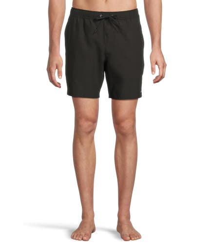 O'Neill Lennox Hermosa Board Shorts Men L (34-36) Black Drawstring Waist GBO3490