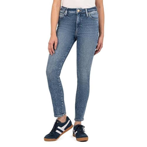 KUT from the Kloth Charlize Jeans Women's 8 Blue High Rise Cigarette Leg GBO3470