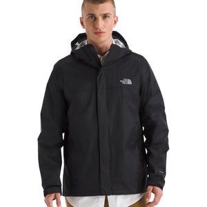 The North Face Venture 2 Rain Jacket Men's Large Black Waterproof Hooded GBO3495