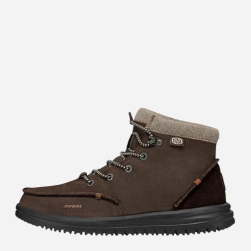 Hey Dude Bradley 40189-255 Boots Men's 12 M Brown Leather Moc Toe Ankle MEW2410
