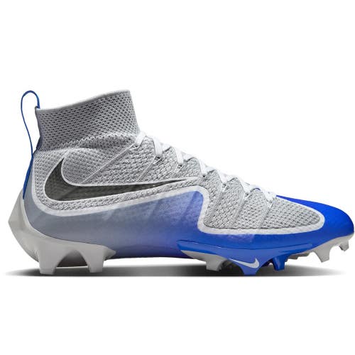 Nike Vapor Edge 360 Mens US 10.5 Gray Racer Blue Low Top Football Cleats MEW2444