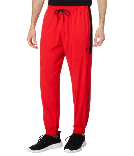 U.S. Polo Assn. Jogger Pants Men's M Engine Red Woven Stretch Mid Rise FROG788