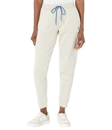 U.S. Polo Assn. Jogger Pants Women's Large Winter Pearl Patch Pocket FROG726