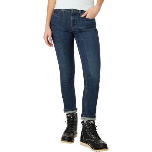 Carhartt Rugged Flex Jeans Women's 0 Hazel Denim Slim Fit Tapered Leg FROG792