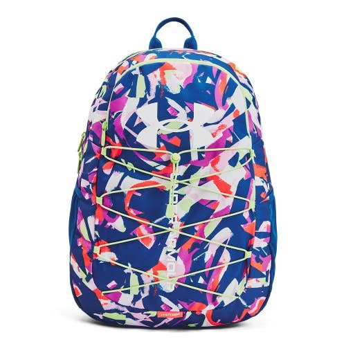 Under Armour Hustle Sport 6.0 Backpack Unisex Tech Blue Shoulder Strap JAX2131