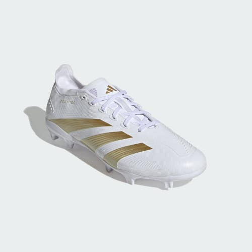 Adidas Predator League IF6346 Men's 12 D White Firm Ground Soccer Cleats RHS9511